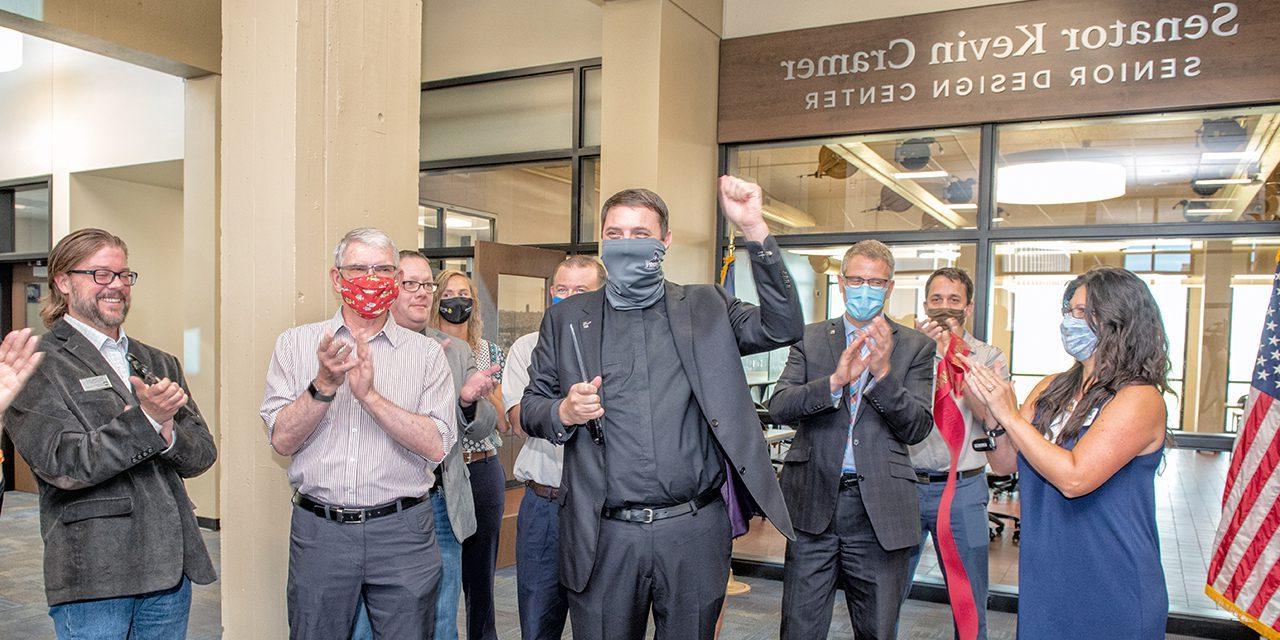 Ribbon cutting ceremony for the engineering school